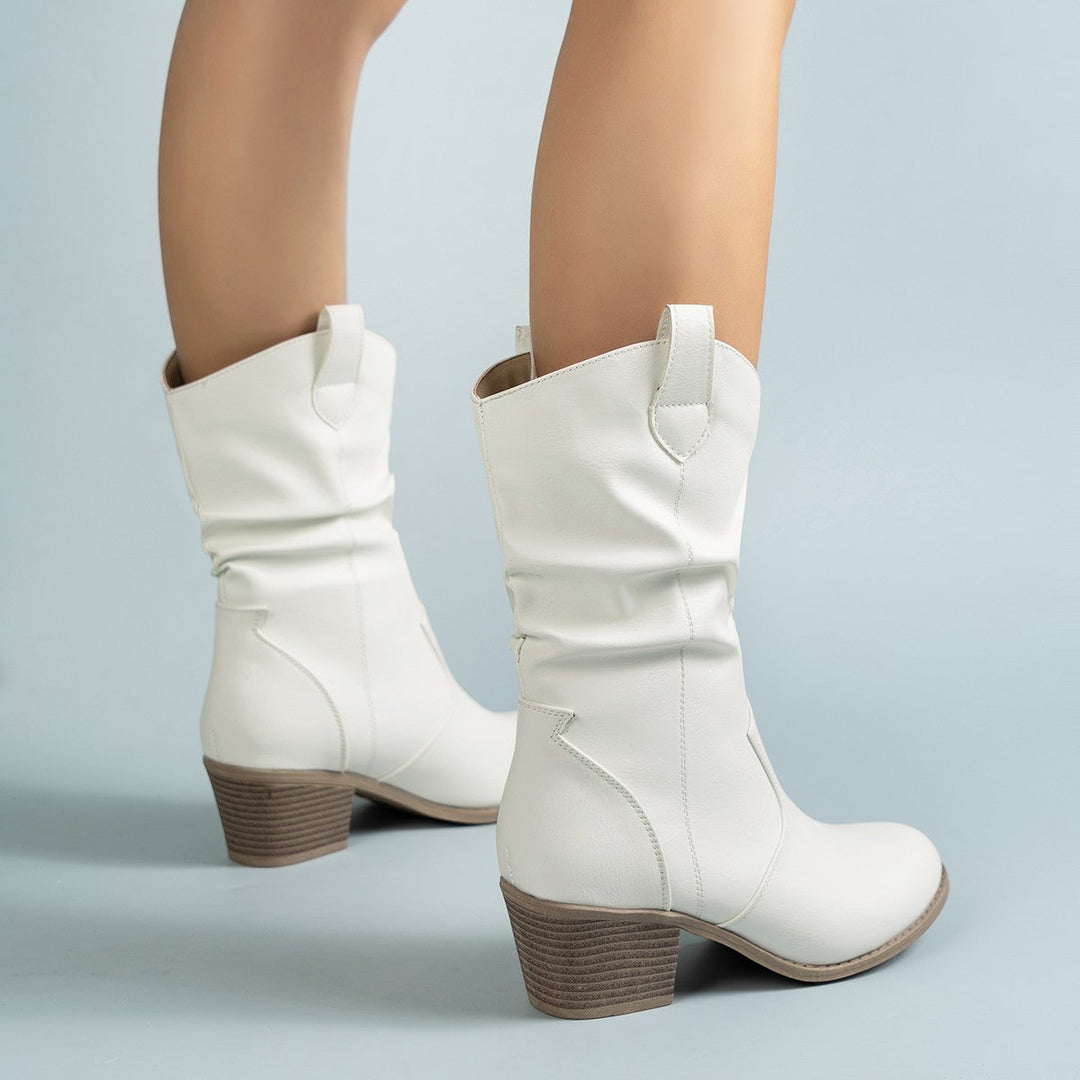 Samantha | Women's Winter Cowboy-Inspired Heeled Boots Caliboot
