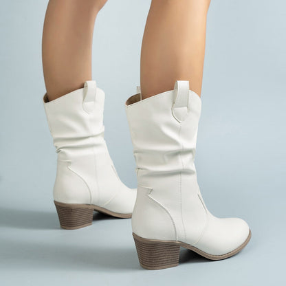 Samantha | Women's Winter Cowboy-Inspired Heeled Boots Caliboot
