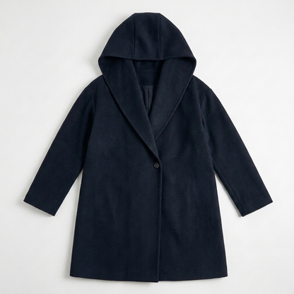 Women’s Hooded Coat – Oversized Thigh-Length Fit – Cozy Statement Style Caliboot