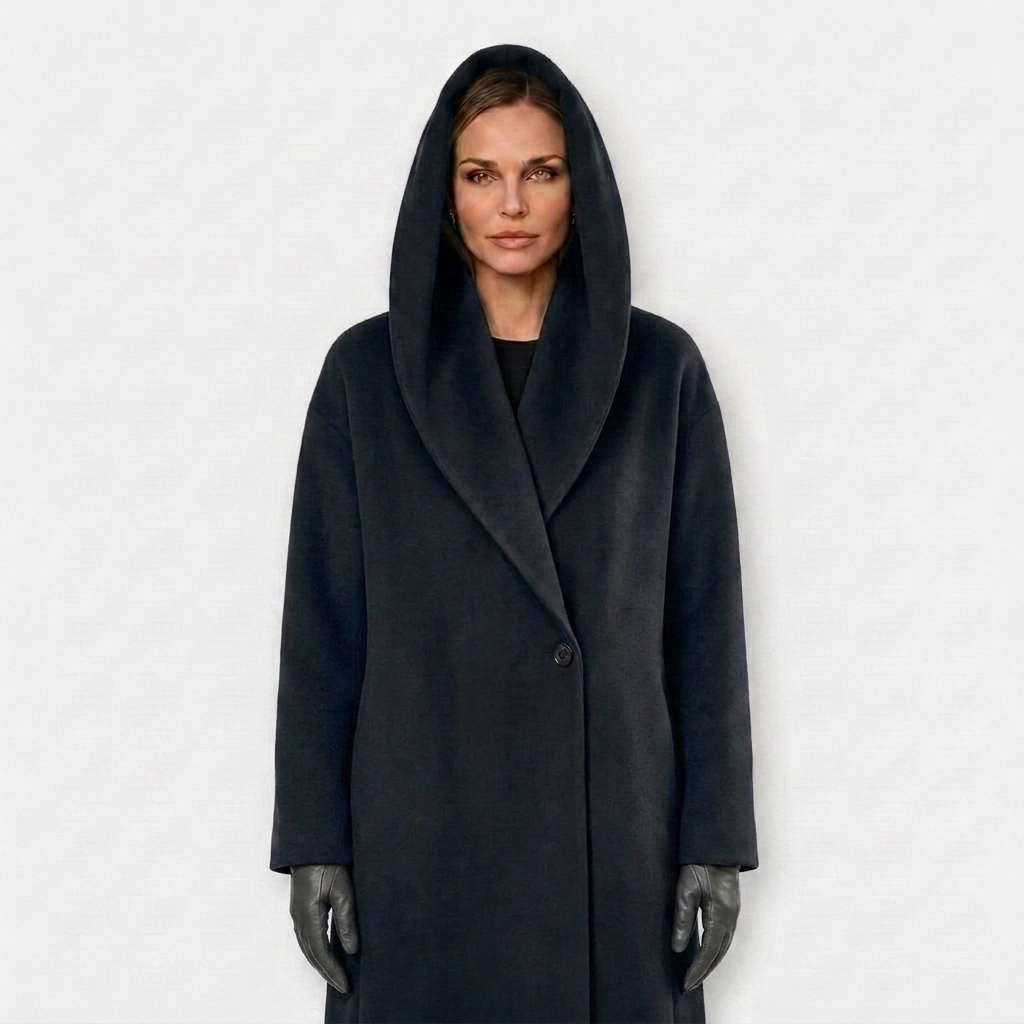 Women’s Hooded Coat – Oversized Thigh-Length Fit – Cozy Statement Style Caliboot