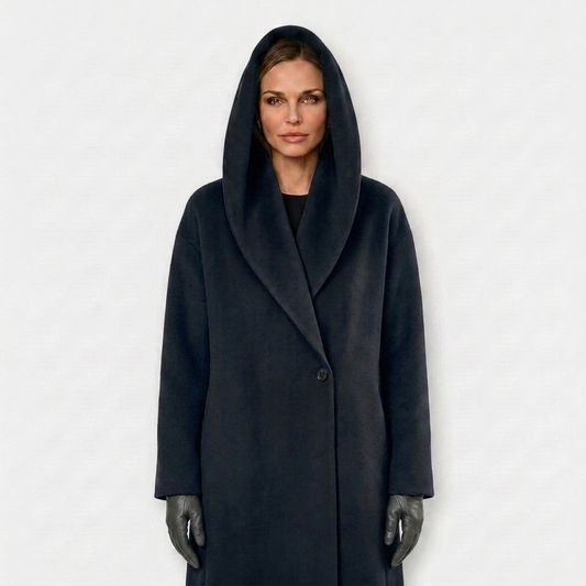 Women’s Hooded Coat – Oversized Thigh-Length Fit – Cozy Statement Style Caliboot