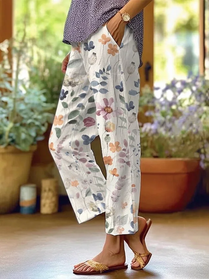 Sierra – Pantalon Décontracté pour Femmes – Fleuri & Ample