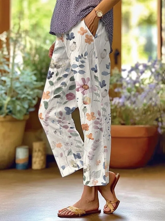 Sierra – Pantalon Décontracté pour Femmes – Fleuri & Ample