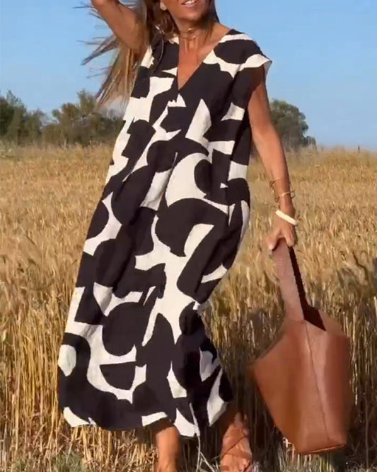 Camie - Robe Imprimée pour Femmes – Féminine & Décontractée
