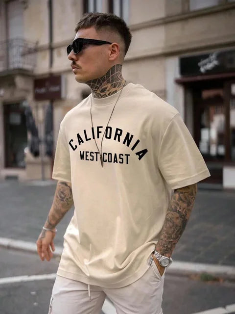 Elyas - T-Shirt Stylé Californie pour Hommes – Cool & Confortable
