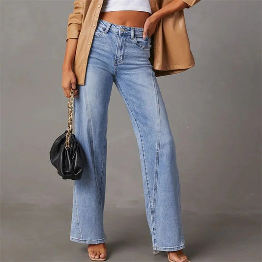 Sydney | Women’s Casual Wide-Leg Relaxed Fit Jeans Caliboot