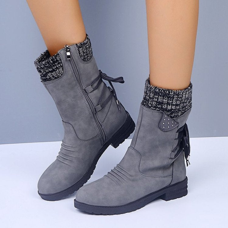Chaussures de neige avec fermeture éclair
