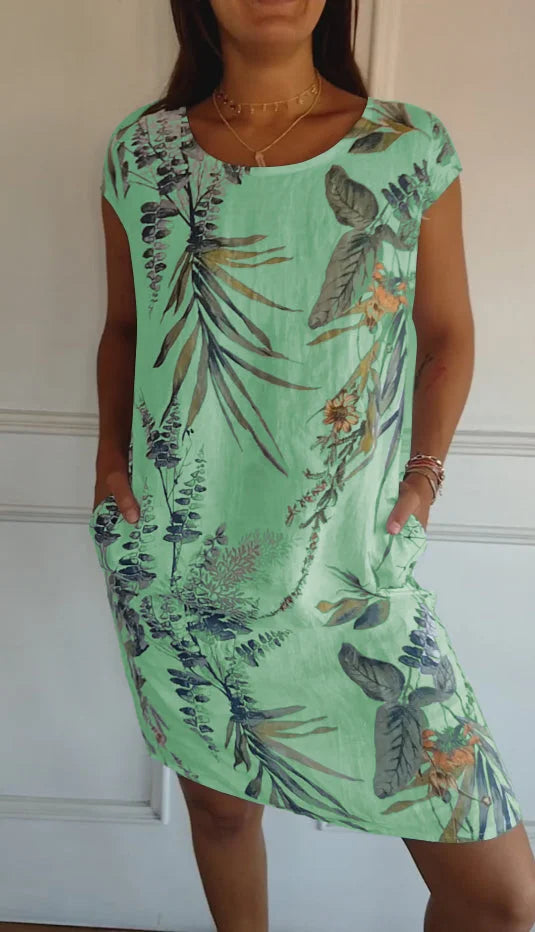 Franka- Robe Imprimée pour Femmes – Légère & Confortable