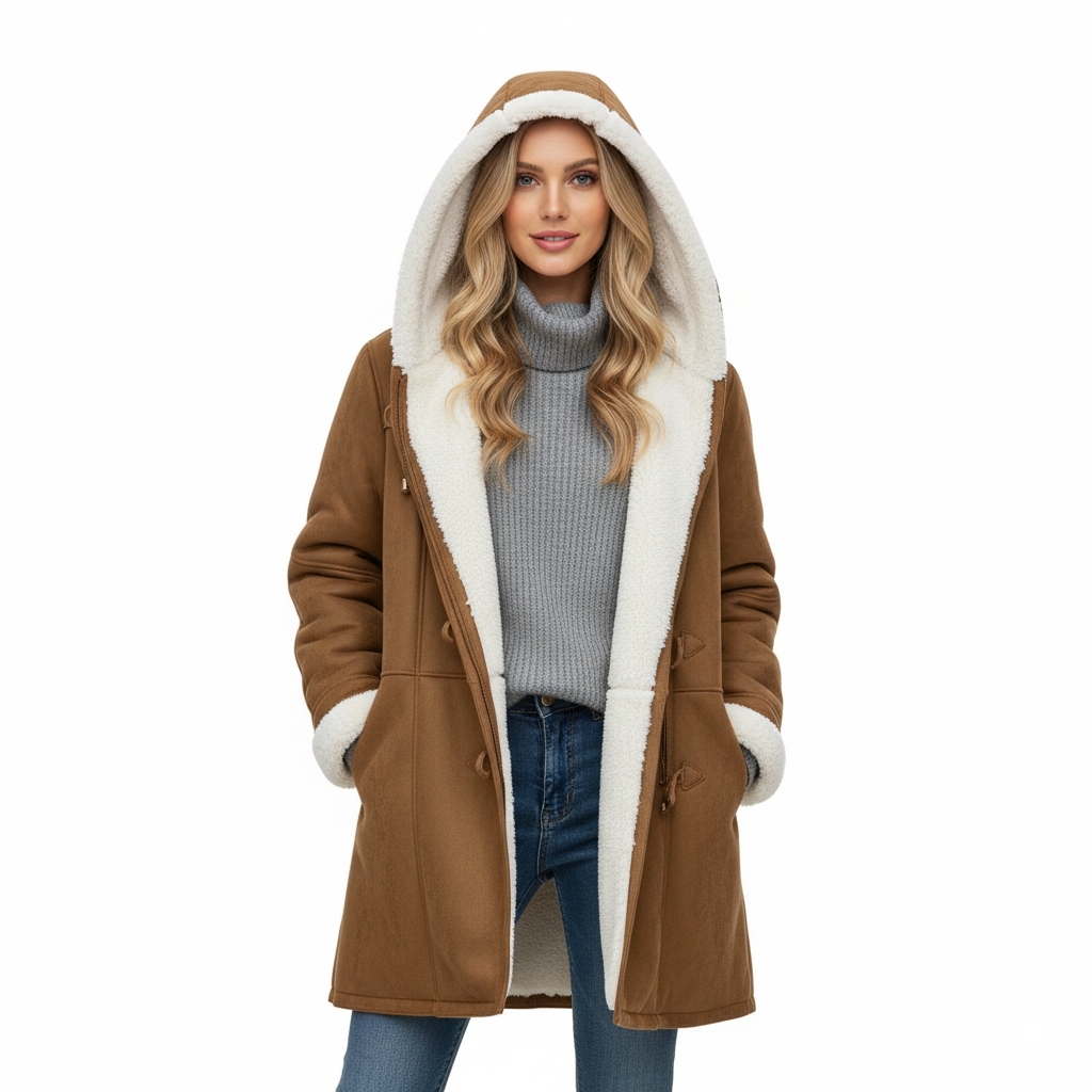 Comfort Brown Jacket for Women – Stylish & Warm Winter Coat Caliboot
