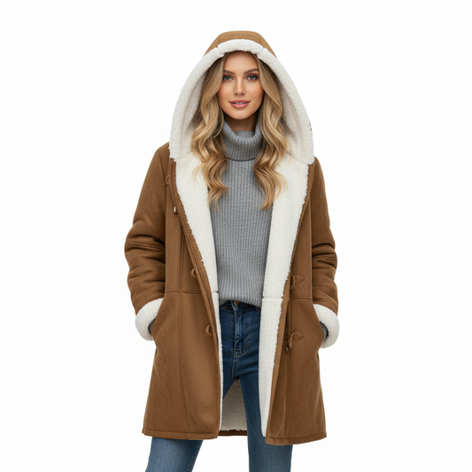 Comfort Brown Jacket for Women – Stylish & Warm Winter Coat Caliboot
