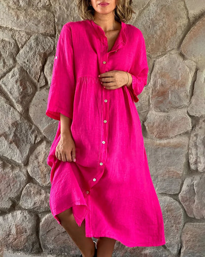 Alya – Robe Chemise pour Femmes – Fluide & Chic
