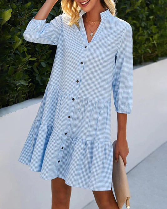 Suzzete -  Robe à Manches Longues pour Femmes – Chic & Intemporelle