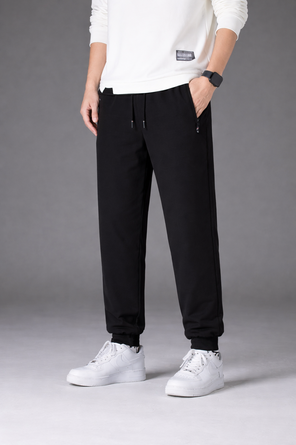 Relaxed Fit Ankle-Length Joggers for Women – Cozy Comfort & Practical Design Caliboot