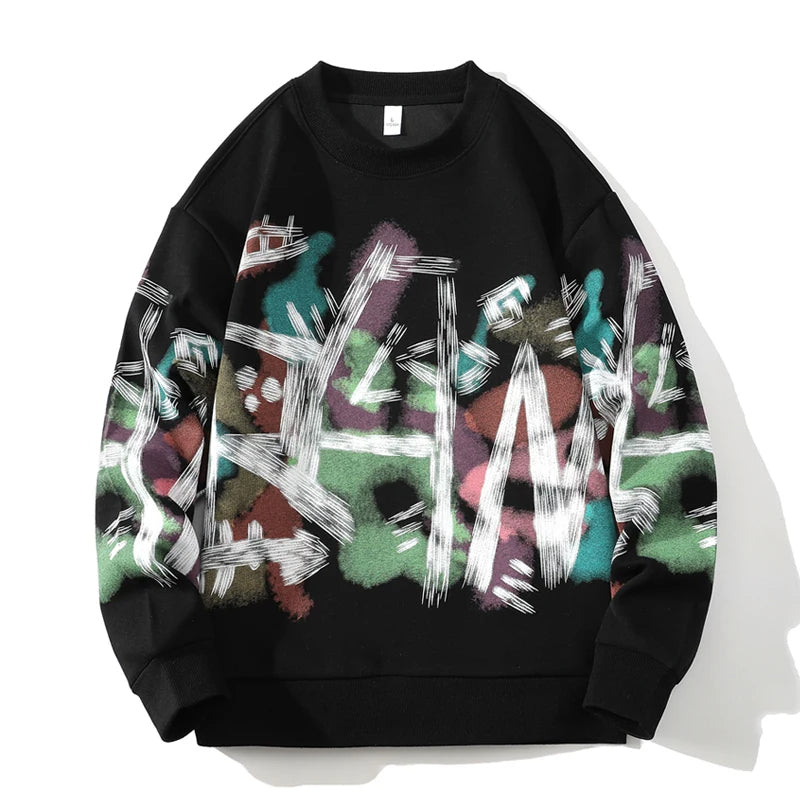 Urban Graffiti Oversized Sweatshirt Caliboot