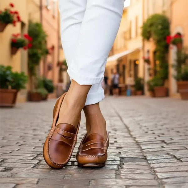 Moc Toe Black Loafers for Women – Timeless Elegance & Comfort