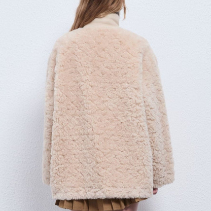 Oversized Buckle Front  Coat for Women – Cozy Stylish Warmth Caliboot