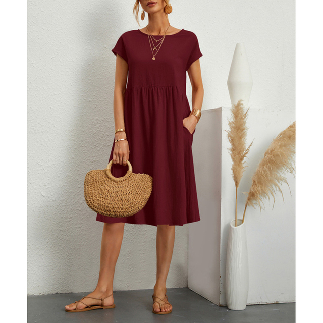 Liora – Robe en Jersey pour Femmes – Décontractée & Chic