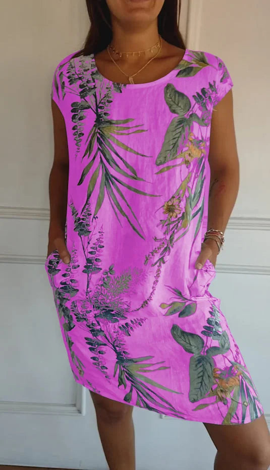 Franka- Robe Imprimée pour Femmes – Légère & Confortable