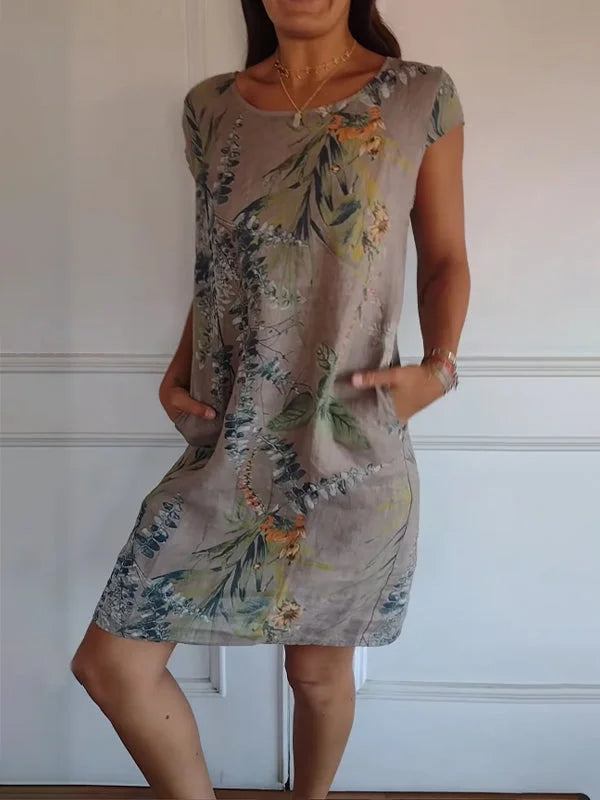 Franka- Robe Imprimée pour Femmes – Légère & Confortable
