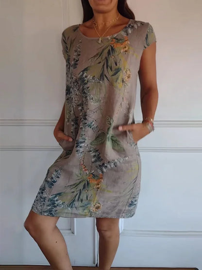 Franka- Robe Imprimée pour Femmes – Légère & Confortable