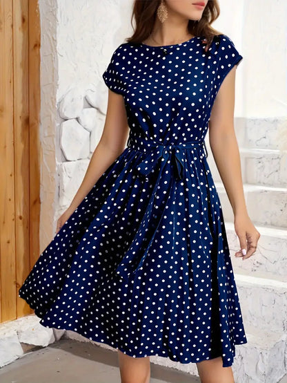Lianne - Robe Plissée pour Femmes – Décontractée & Stylée