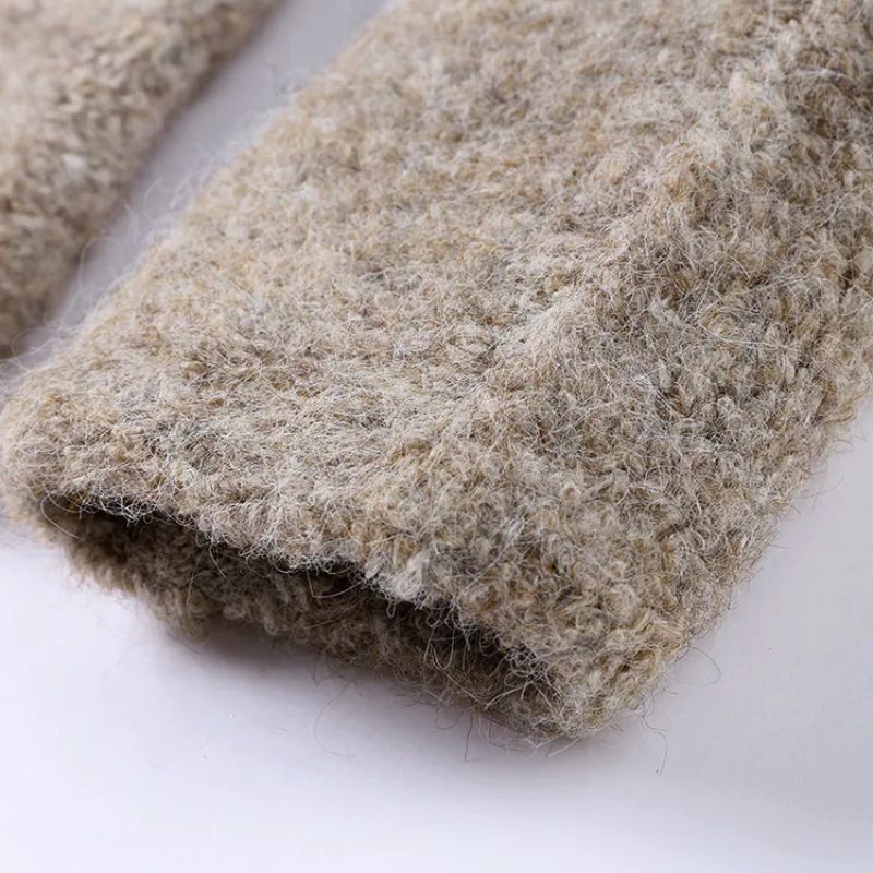 Cropped Collared Wool Cardigan for Women – Cozy Stylish Comfort Caliboot