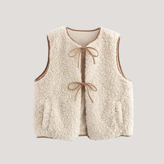 Alyssa | Women’s Spring Tie-Front Cozy Vest Caliboot