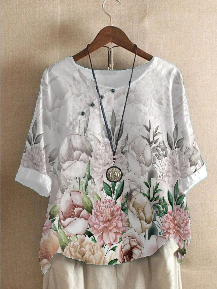 Xenia - Blouse Imprimée pour Femmes – Confortable & Stylée