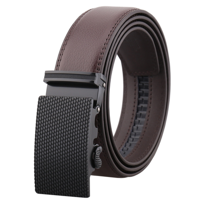 Adjustable Fit Belt with Textured Buckle for Men – Stylish & Durable Caliboot