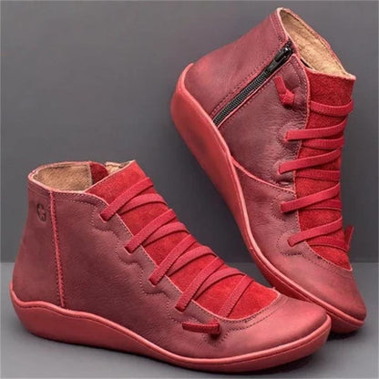 Lace-Up Orthopedic Ankle Boots for Women – Supportive & Comfortable Design