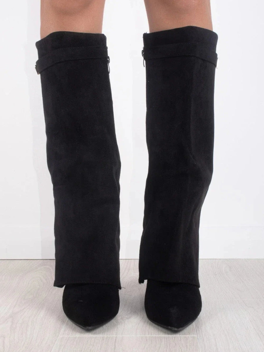 Emily | Women’s Leather Thigh-High Boots with Buckle Caliboot