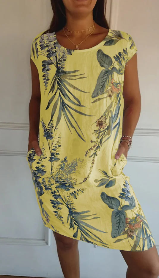 Franka- Robe Imprimée pour Femmes – Légère & Confortable