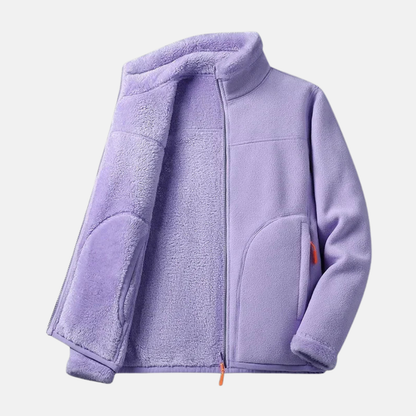 Regular Fit Lined Zip Jacket for Women – Cozy & Functional Design Caliboot