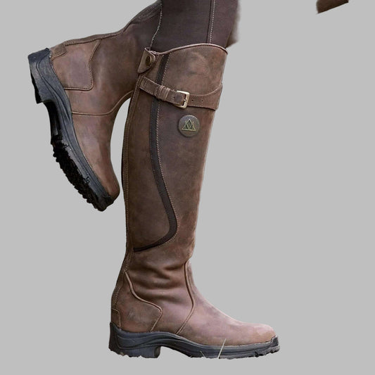 Caitlyn | Women’s Leather Hiking Boots with Strap Caliboot