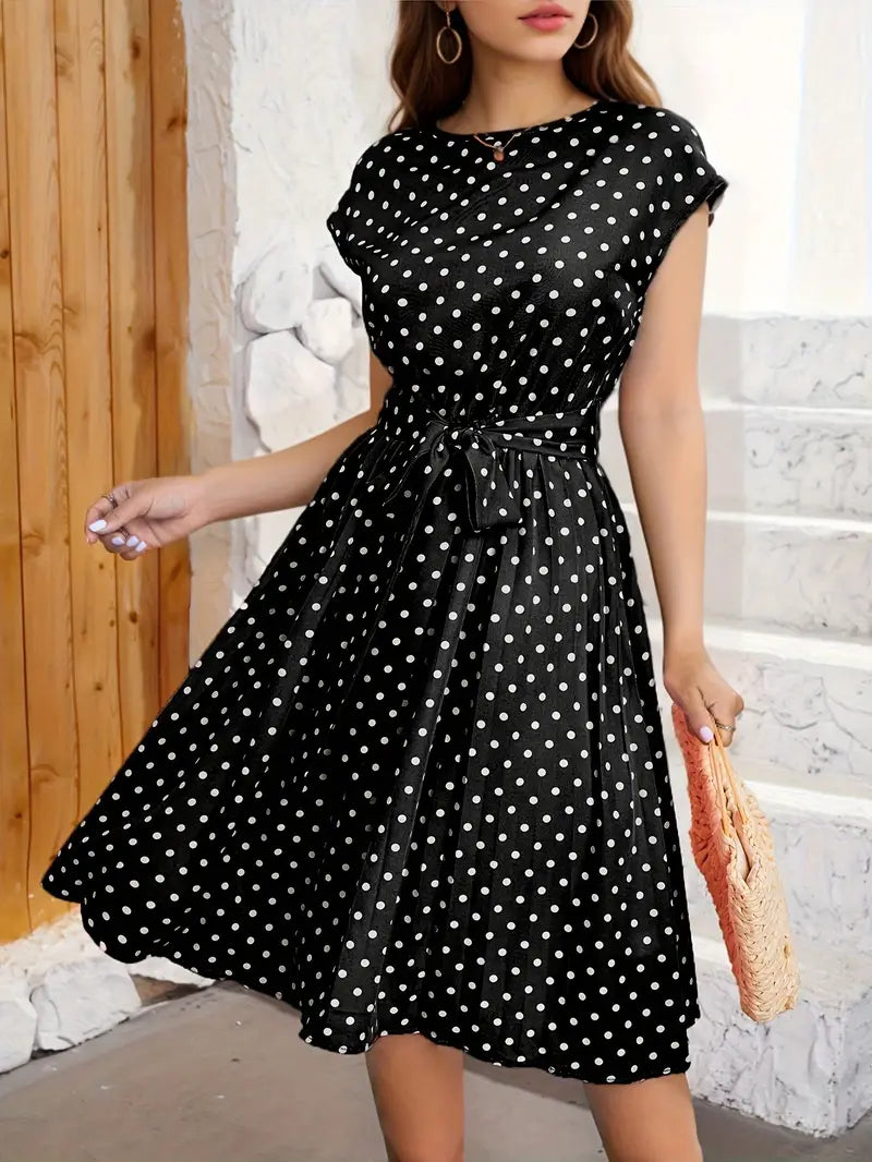 Lianne - Robe Plissée pour Femmes – Décontractée & Stylée