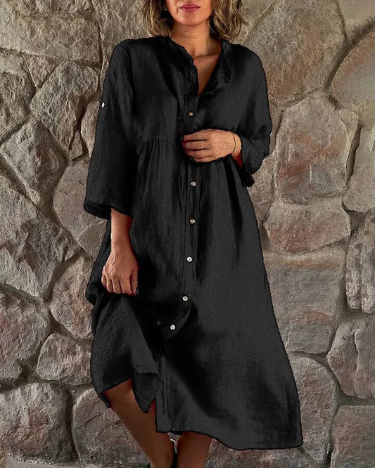 Alya – Robe Chemise pour Femmes – Fluide & Chic