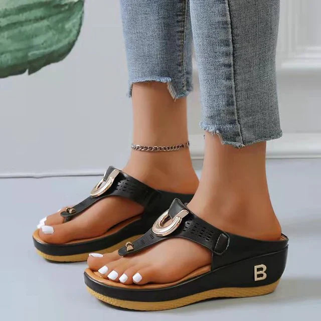 Adjustable Wedge Sandals for Women – Chic & Comfortable Design