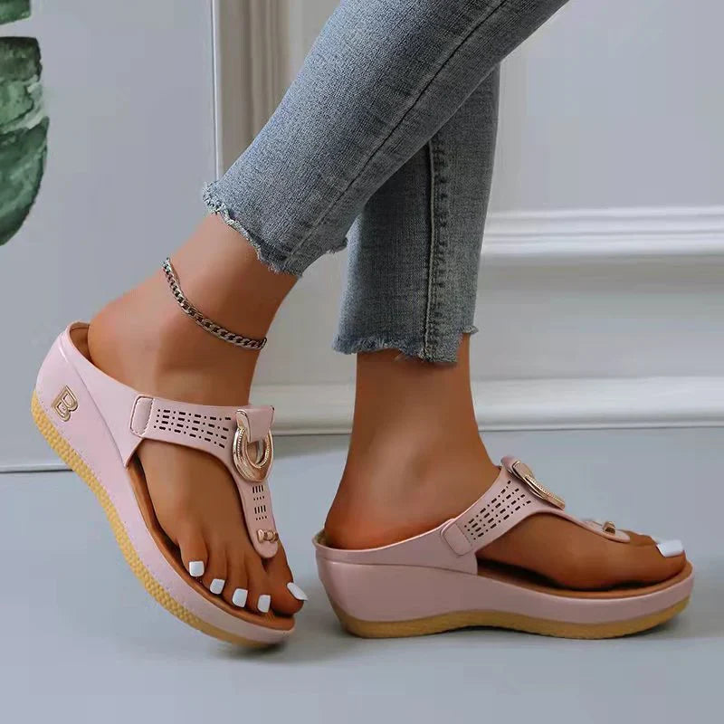 Adjustable Wedge Sandals for Women – Chic & Comfortable Design