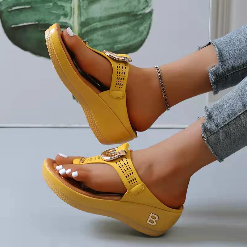Adjustable Wedge Sandals for Women – Chic & Comfortable Design