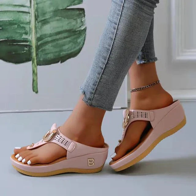 Adjustable Wedge Sandals for Women – Chic & Comfortable Design