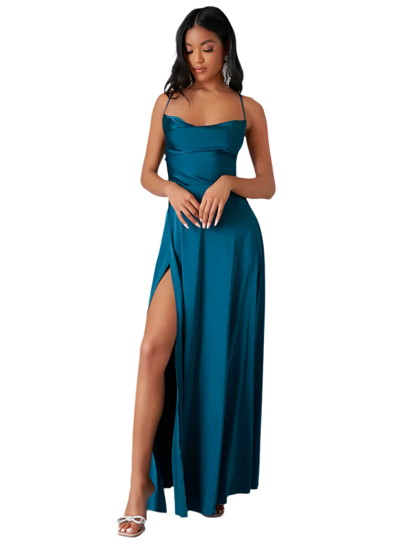 Alvaree – Robe de Soirée Longue – Élégante avec Fente Dramatique et Dos Ouvert 1