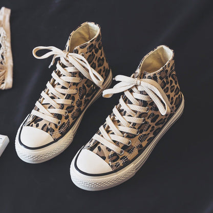 Animal Print High Top Sneakers for Unisex – Trendy & Comfortable Style