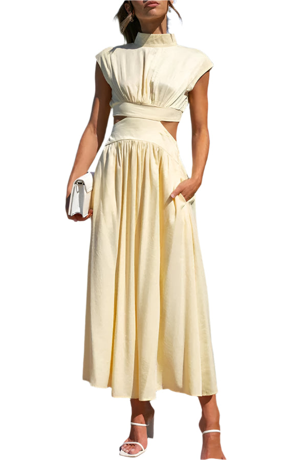 Arabella – Robe Longue Femme – Maxi Plissée Élégante pour l'Été 2