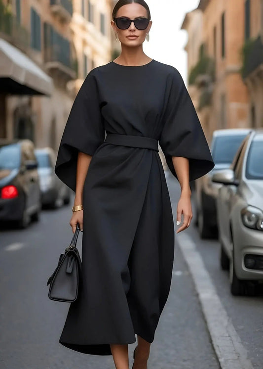 Belted Maxi Dress for Women – Effortless Elegance & Flowy Comfort-Caliboot
