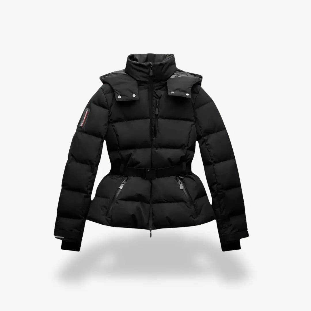 Belted Puffer Jacket for Women – Stylish & Water-Resistant-Caliboot