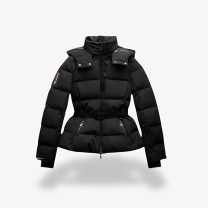 Belted Puffer Jacket for Women – Stylish & Water-Resistant-Caliboot