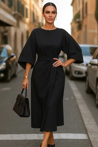 Belted Maxi Dress for Women – Effortless Elegance & Versatility 0