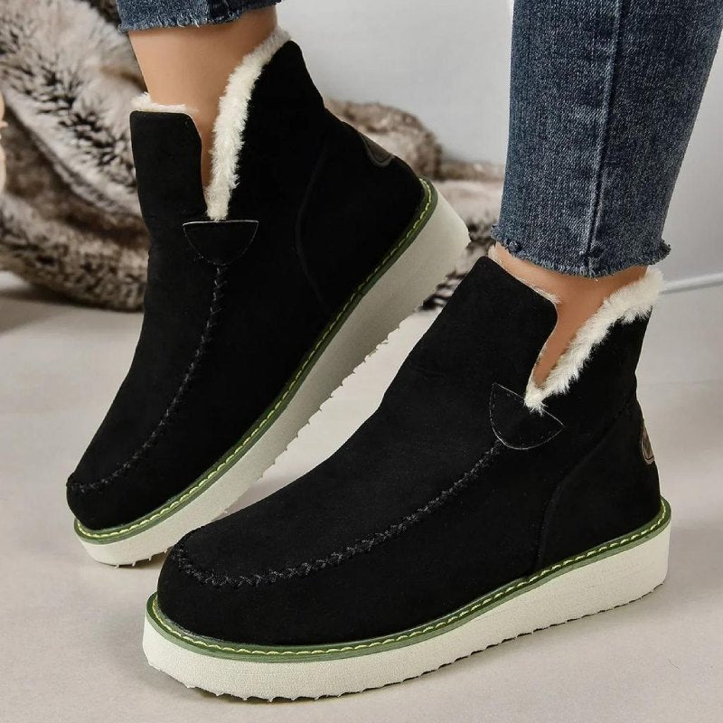 Bottes femme Avec Semelle Epaisse Noir