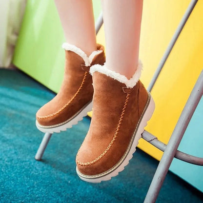Bottes d'hiver Marron rembourrée 