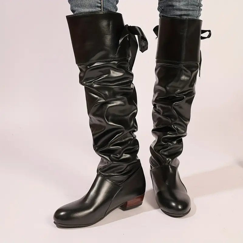 Bottes Élégance à Talons Épais